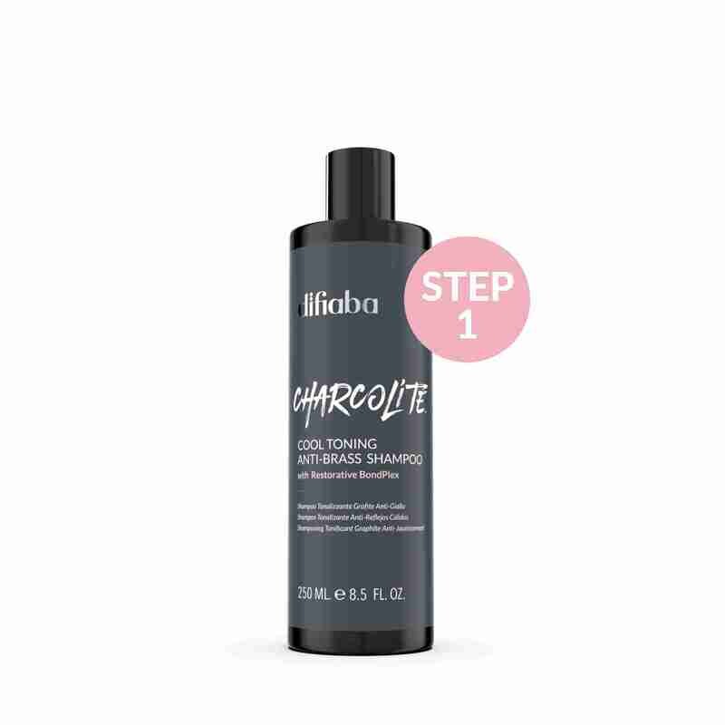 Difiaba - Charcolite Cool Toning Anti-Brass Shampoo 250 ml Difiaba - Charcolite Cool Toning Anti-Brass Shampoo 250 ml