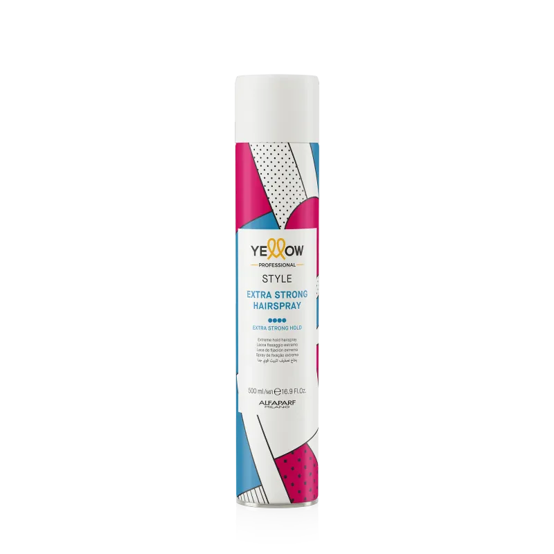 Yellow - Style Extra Strong Hairspray 500 ml Yellow - Style Extra Strong Hairspray 500 ml