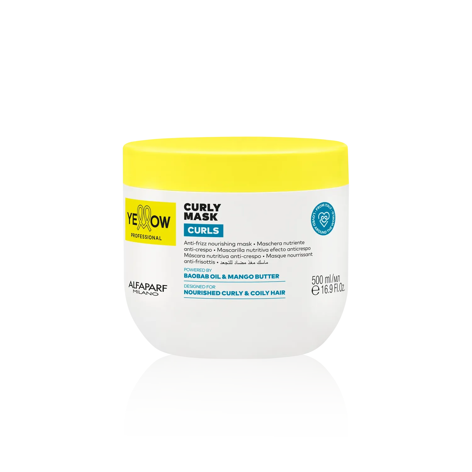Yellow - Curly Mask 500 ml