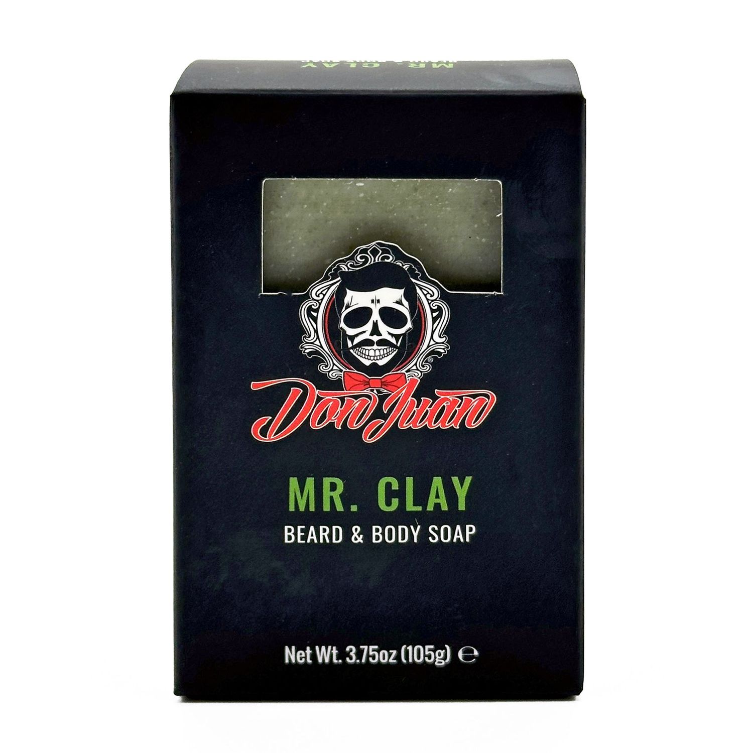Don Juan Pomade - Mr. Clay Jabón orgánico para barba y cuerpo 105 gr Don Juan Pomade - Mr. Clay Jabón orgánico para barba y cuerpo 105 gr