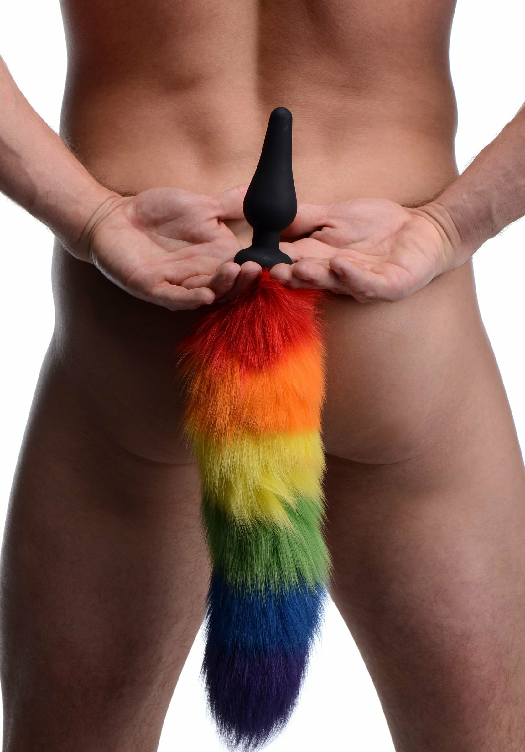Tailz - Rainbow Tail w/ Silicone Butt Plug