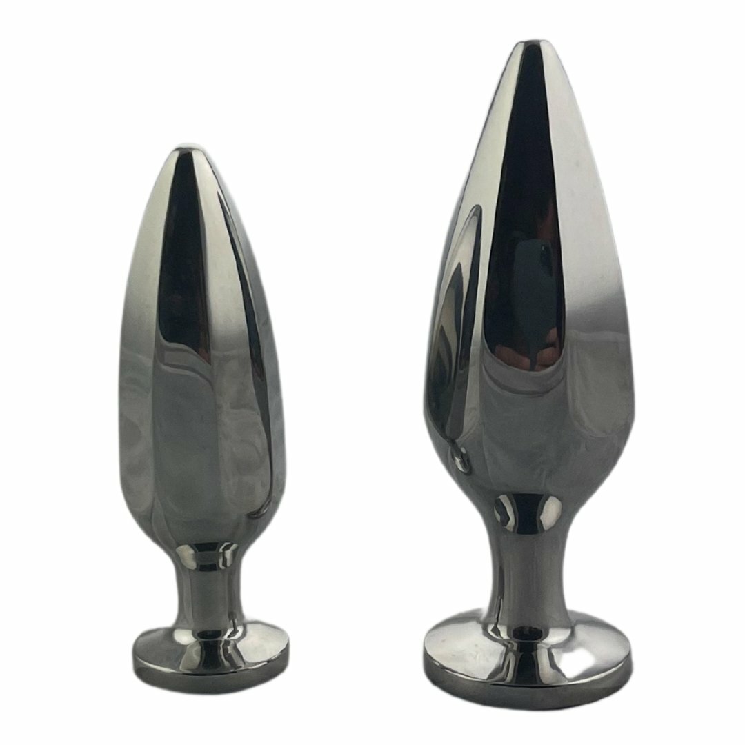 No Mercy Steel - Stainless Steel Butt Plug  Anodized Shine Finish