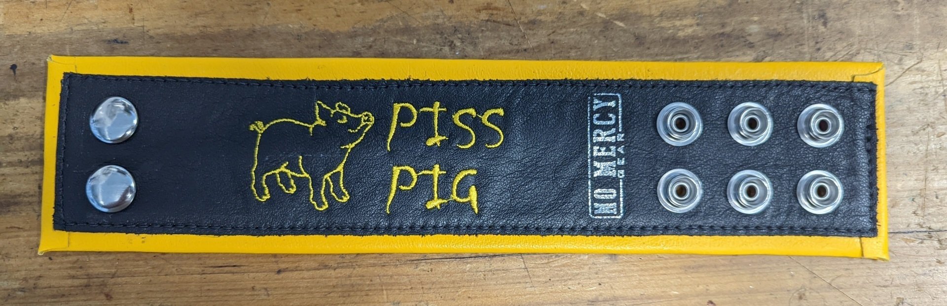 No Mercy Gear - Wrist Band - Piss Pig Design