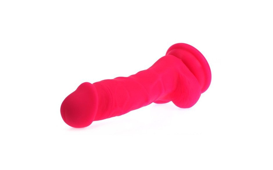 X-MEN - Realistic Dildo w/ Veined Shaft and Balls - Pink