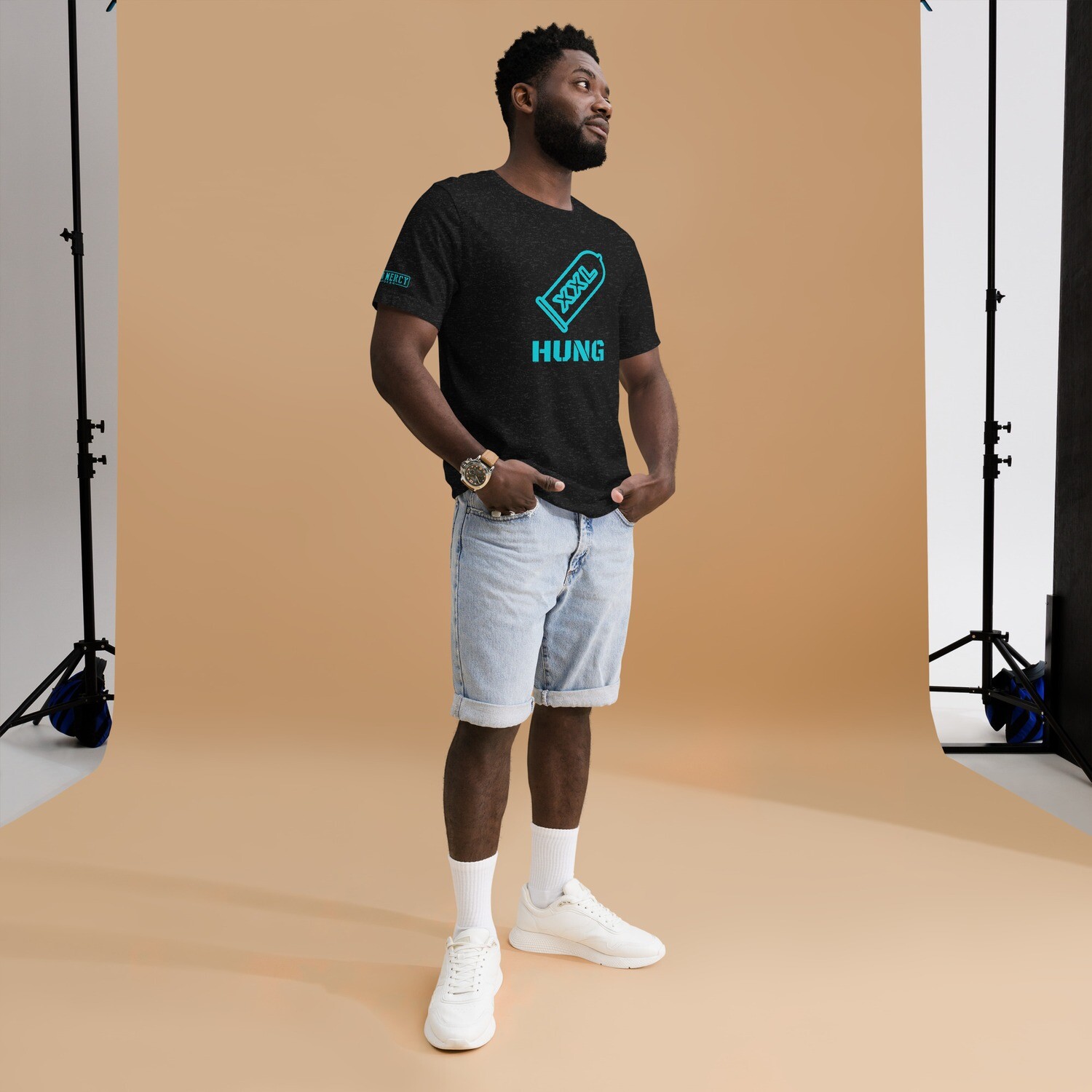 XXL Hung TShirt Teal, Size: XS