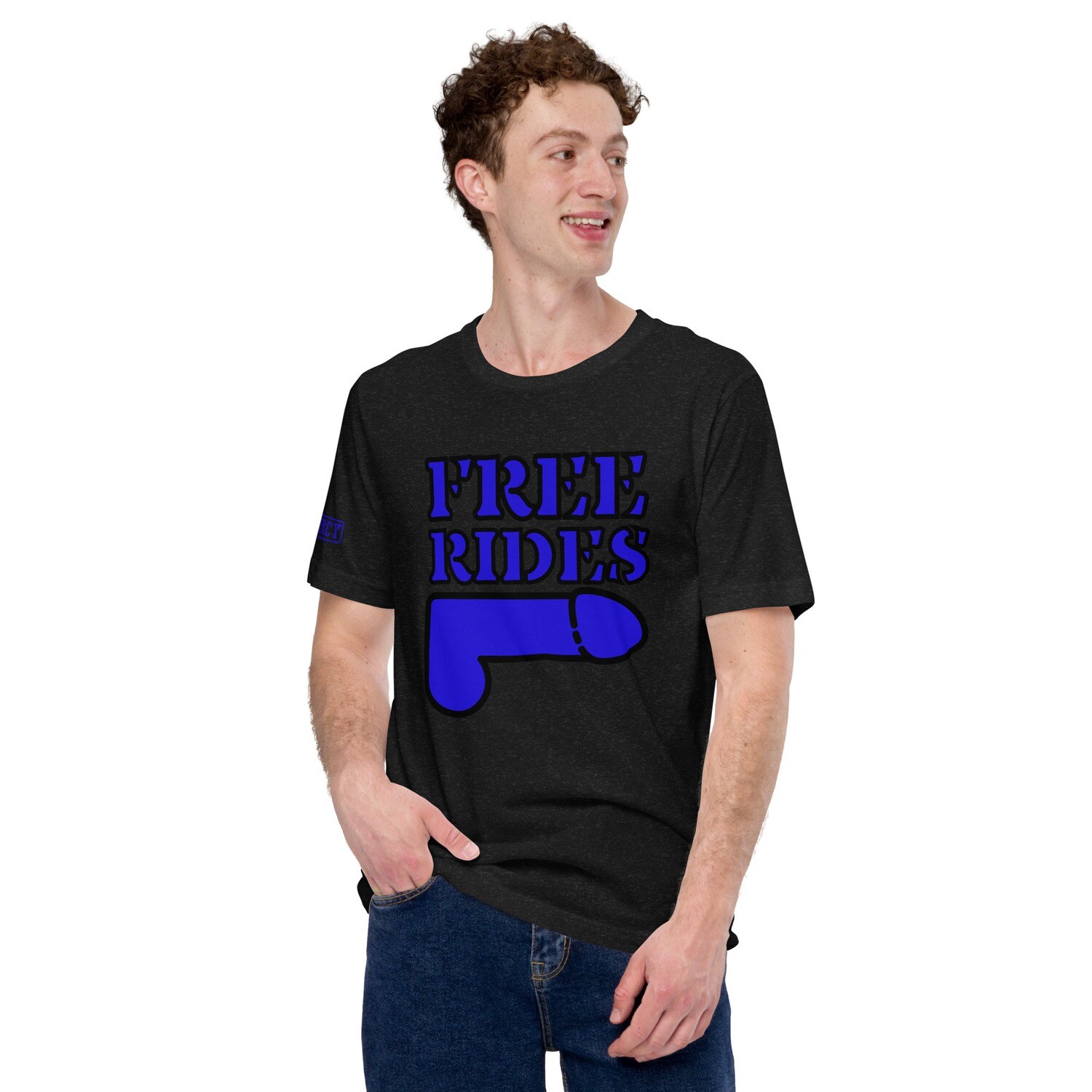 Free Rides TShirt Royal Blue, Size: XS
