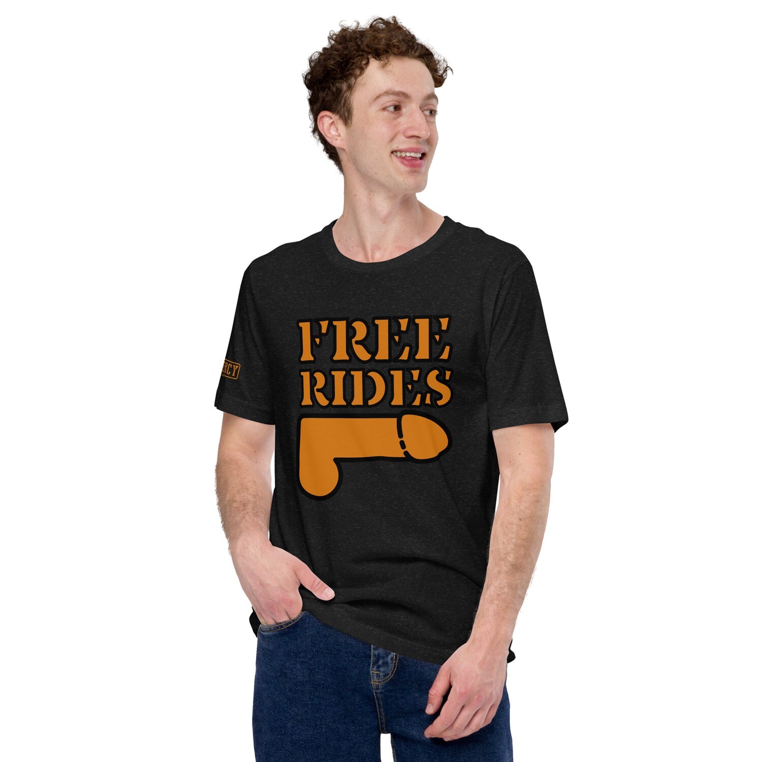 Free Rides TShirt Orange, Size: XS