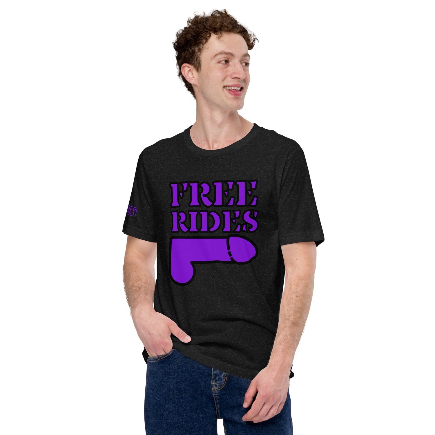 Free Rides TShirt Purple, Size: XS