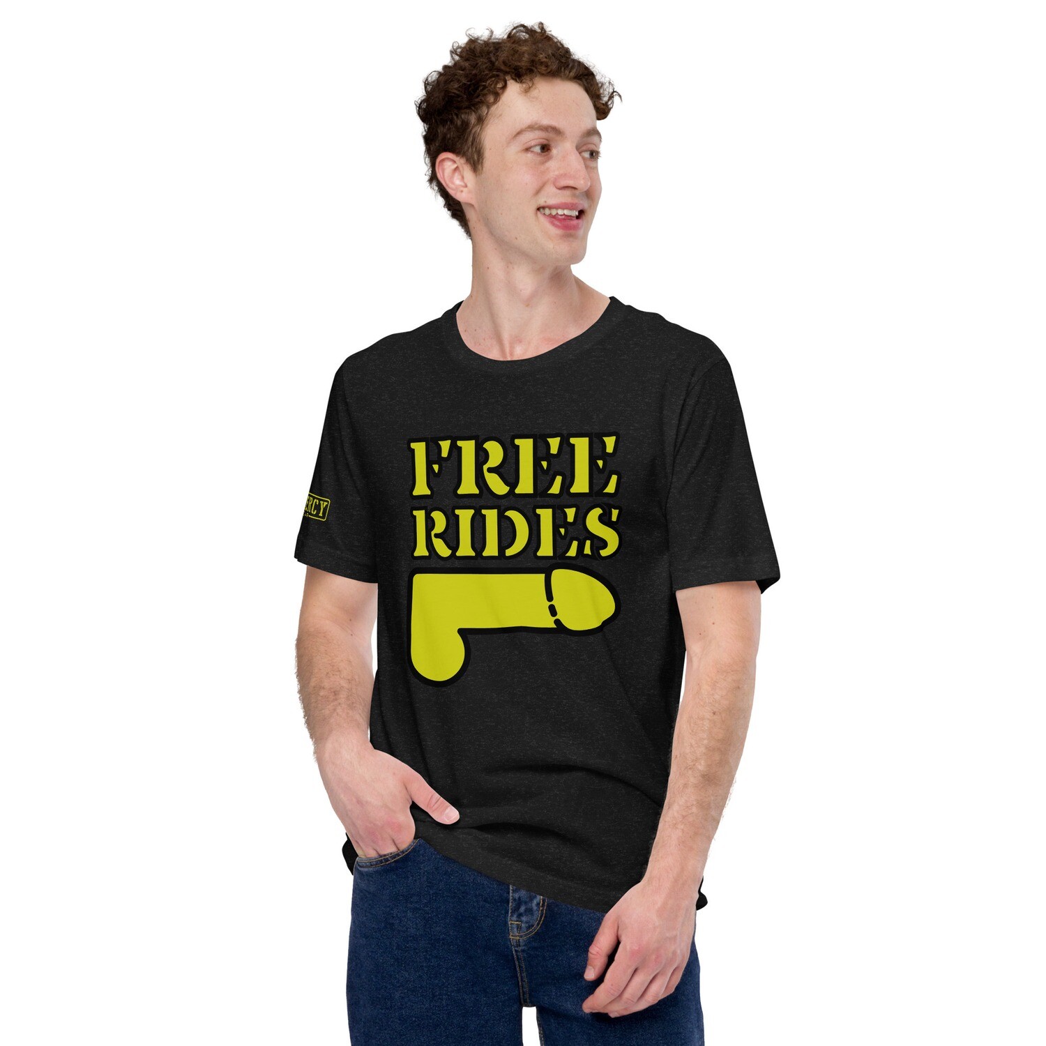 Free Rides TShirt Yellow, Size: XS