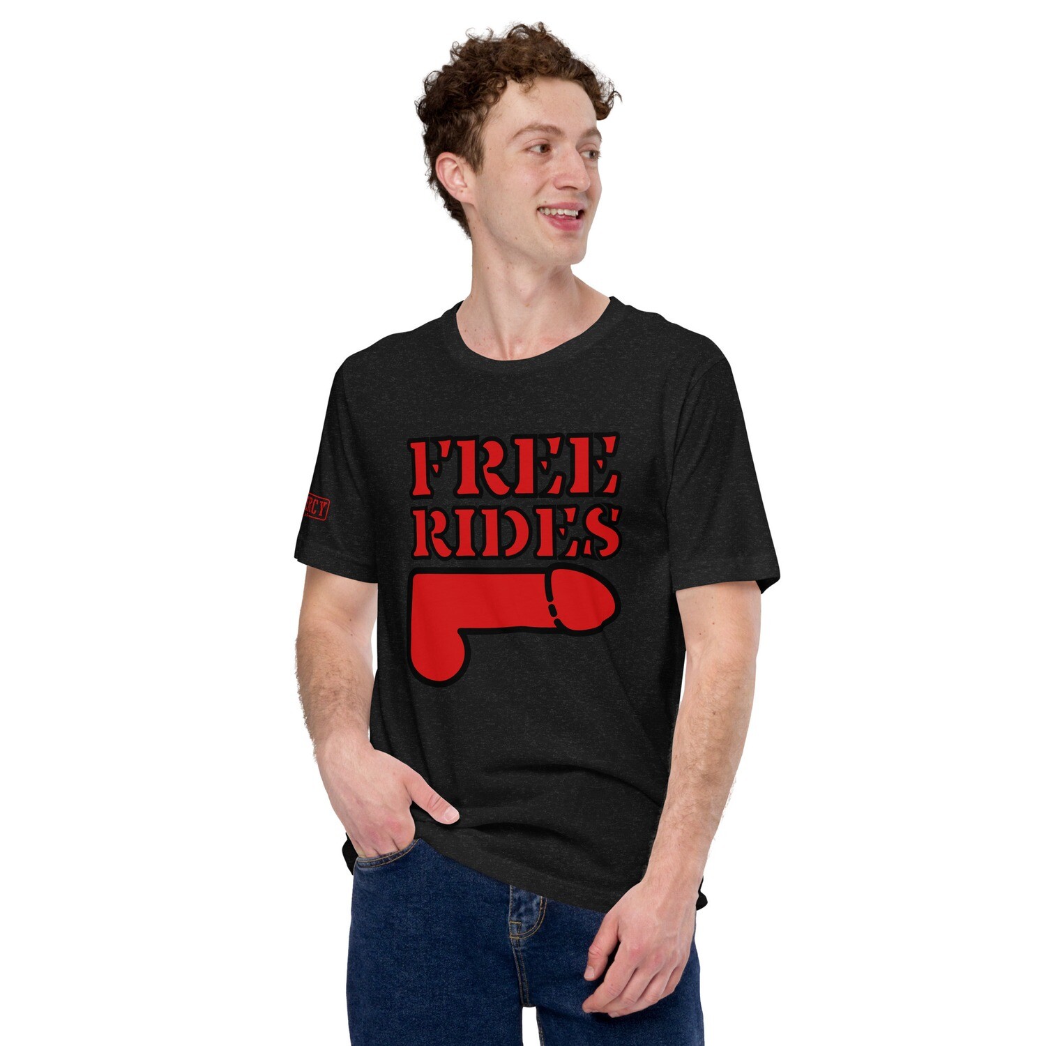 Free Rides TShirt Red, Size: XS