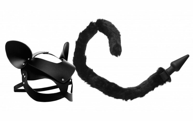 Tailz - Cat Tail Anal Plug and Mask Set