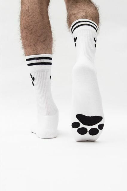 Mister B - Sk8erboy Puppy Socks - White