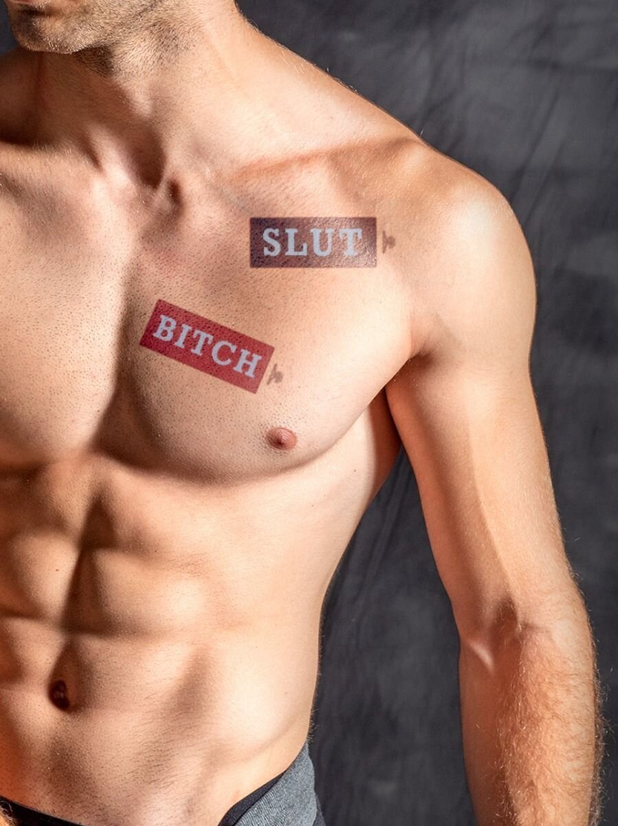 Mister B - Temporary Tattoo - Slut/Bitch