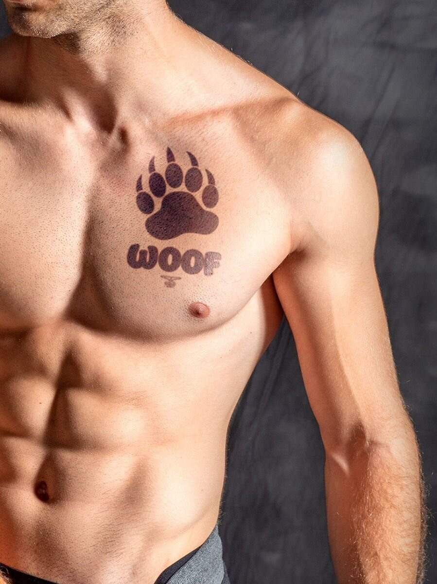 Mister B - Temporary Tattoo - Woof