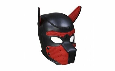 Daytona - Puppy Play Hood Mask - Red