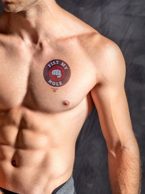 Mister B - Temporary Tattoo - Fist My Hole