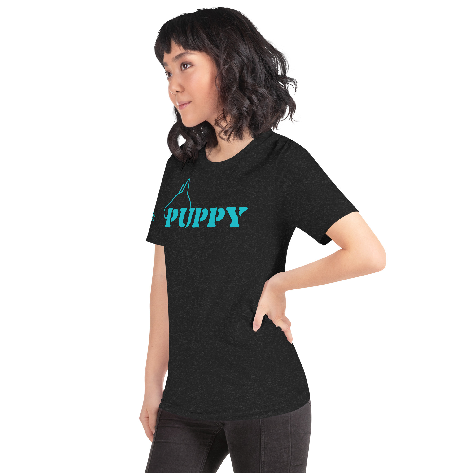 Puppy Face TShirt Teal