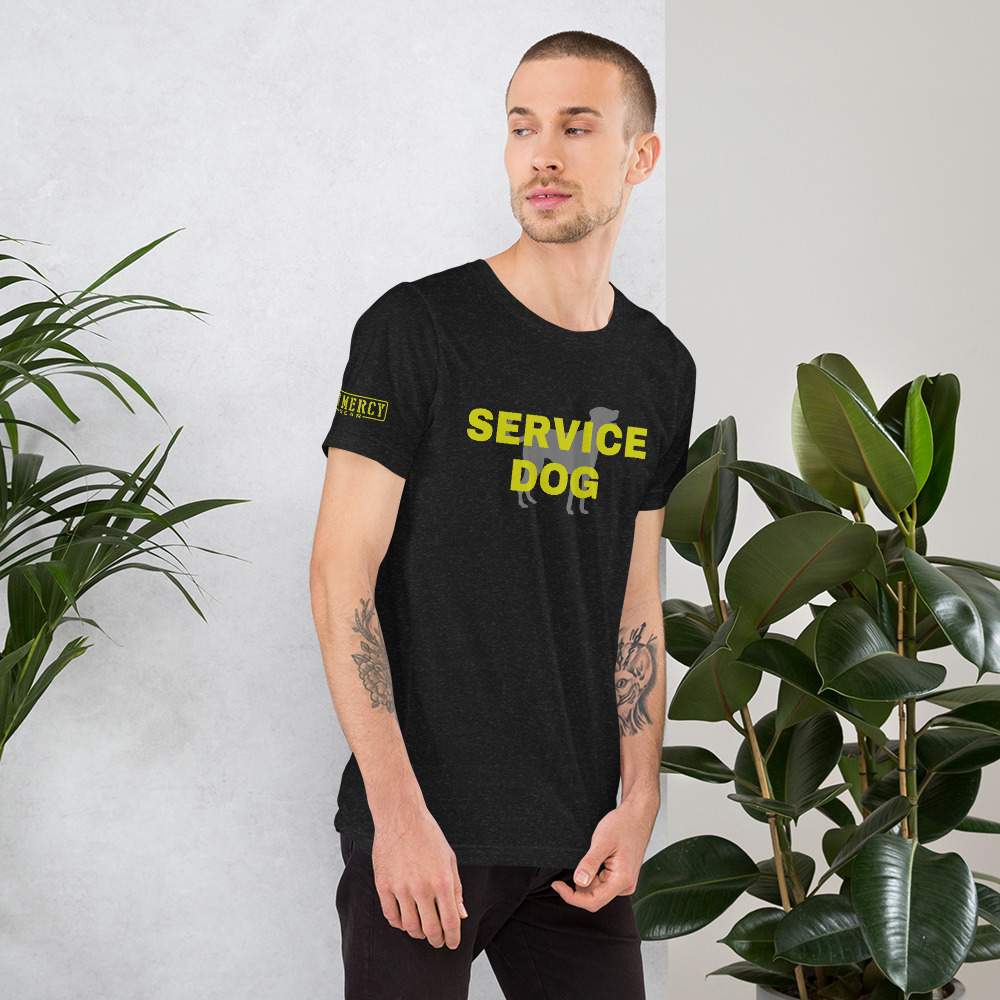 Service Dog TShirt Yellow