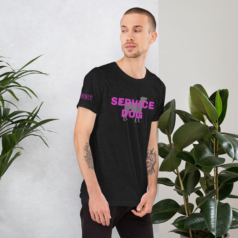 Service Dog TShirt Pink
