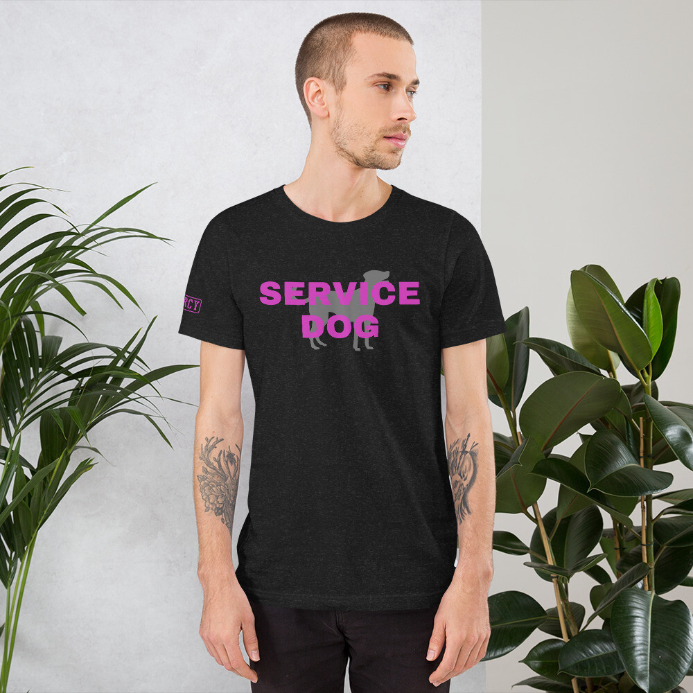 Service Dog TShirt Pink, Size: XS