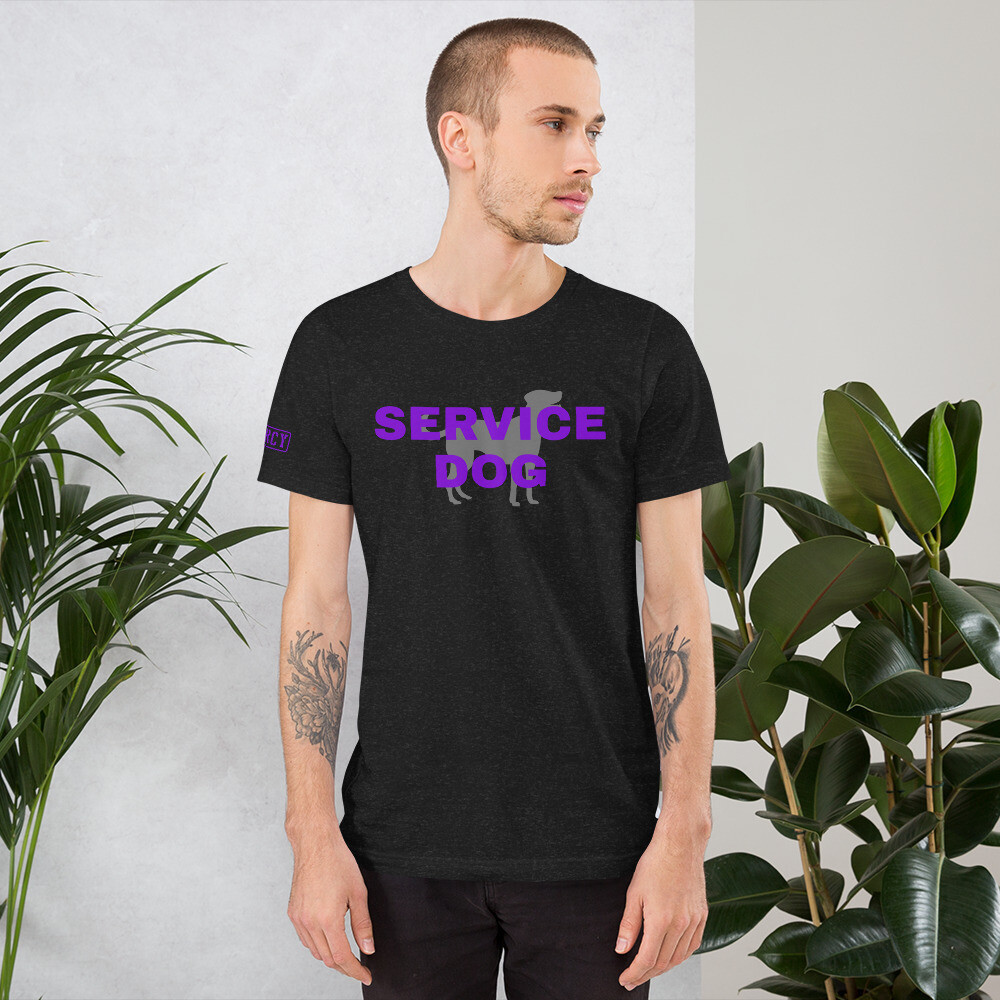 Service Dog TShirt Purple, Size: XS