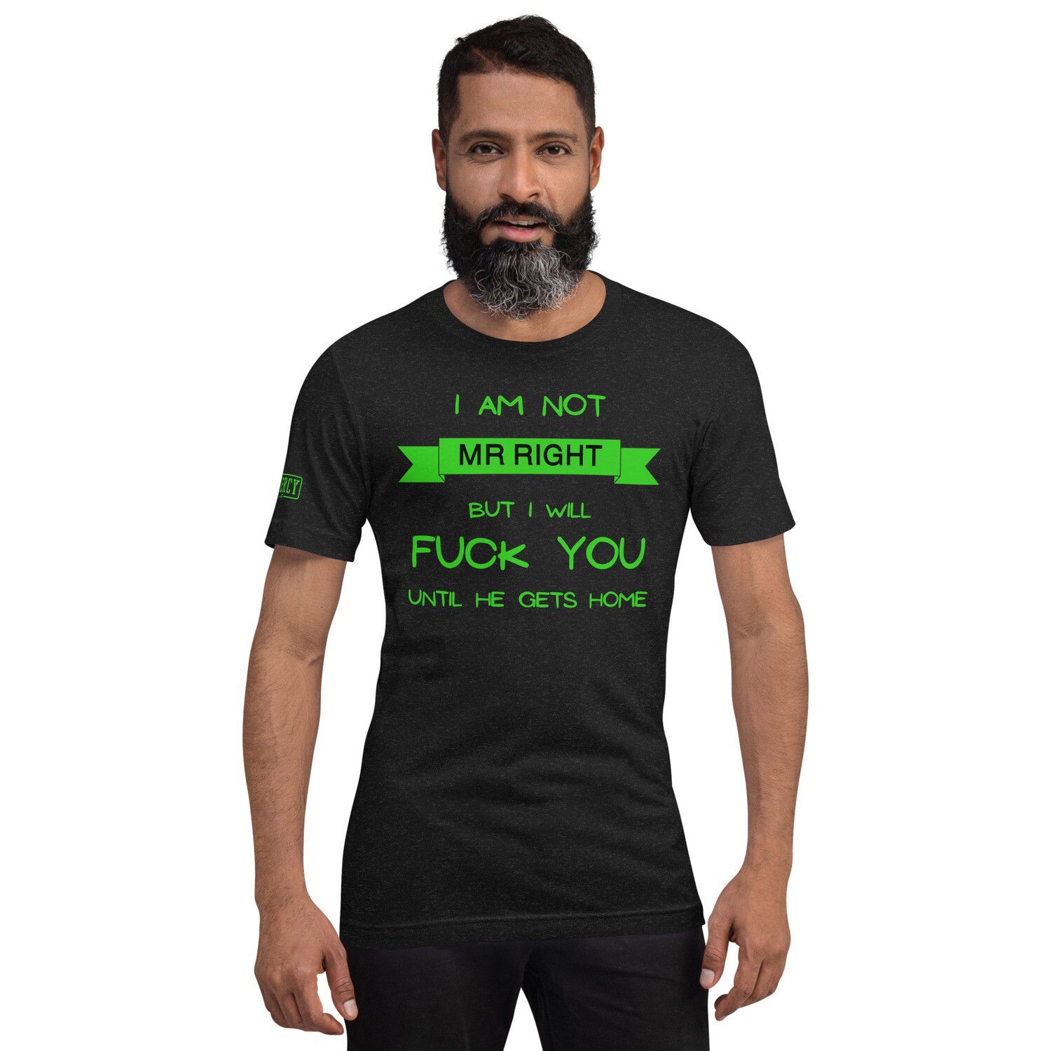Mr Right TShirt Green, Size: XS