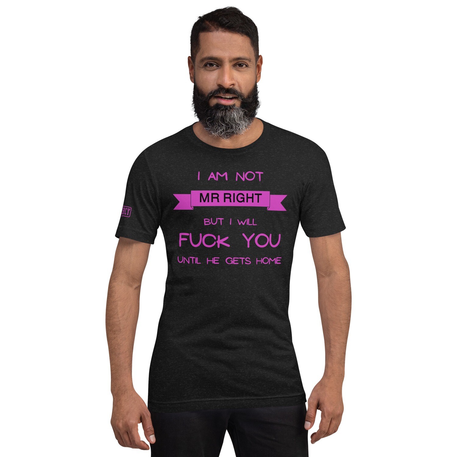 Mr Right TShirt Pink, Size: XS
