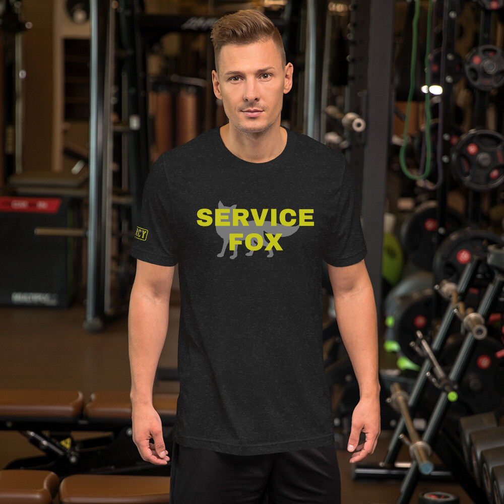 Service Fox TShirt Yellow, Size: XS