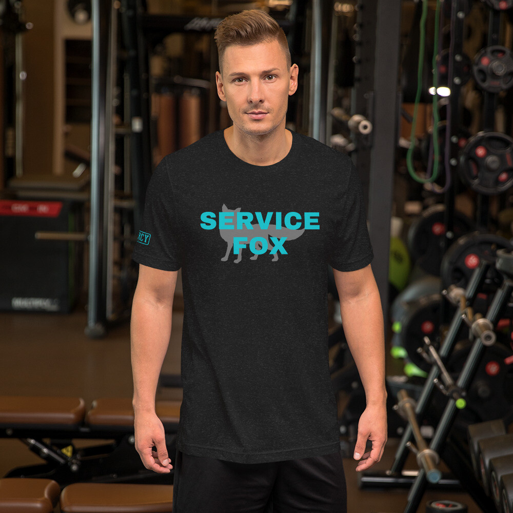 Service Fox TShirt Teal, Size: XS