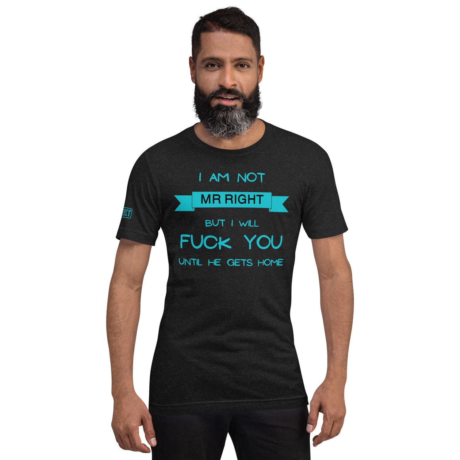 Mr Right TShirt Teal, Size: XS