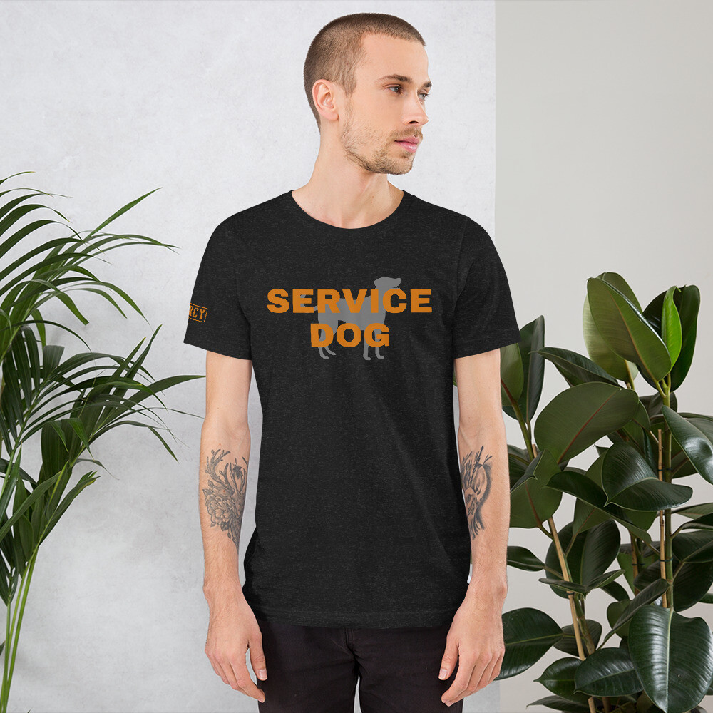 Service Dog TShirt Orange, Size: XS