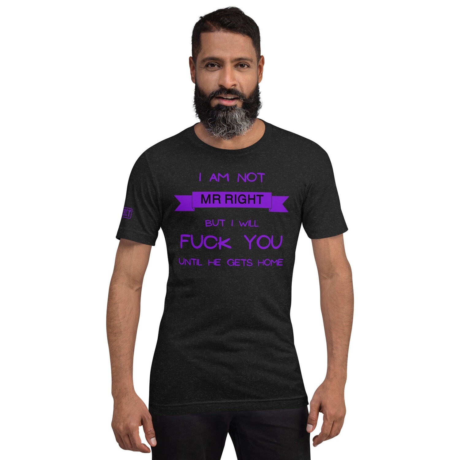 Mr Right TShirt Purple, Size: XS