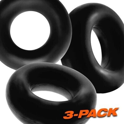Oxballs - Fat Willy Jumbo Cockrings 3pc - Black