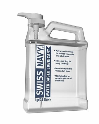 Swiss Navy - Water Based Lubricant - 1gal/3.8L