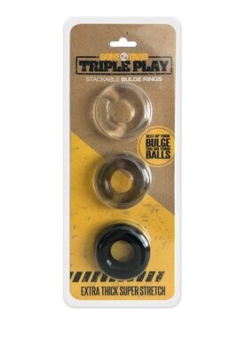 Boneyard - Triple Play Stackable Bulge Rings