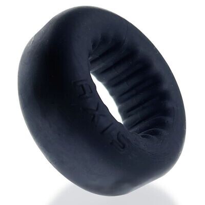 OxBalls - Axis Rib Griphold Cockring - Black Ice