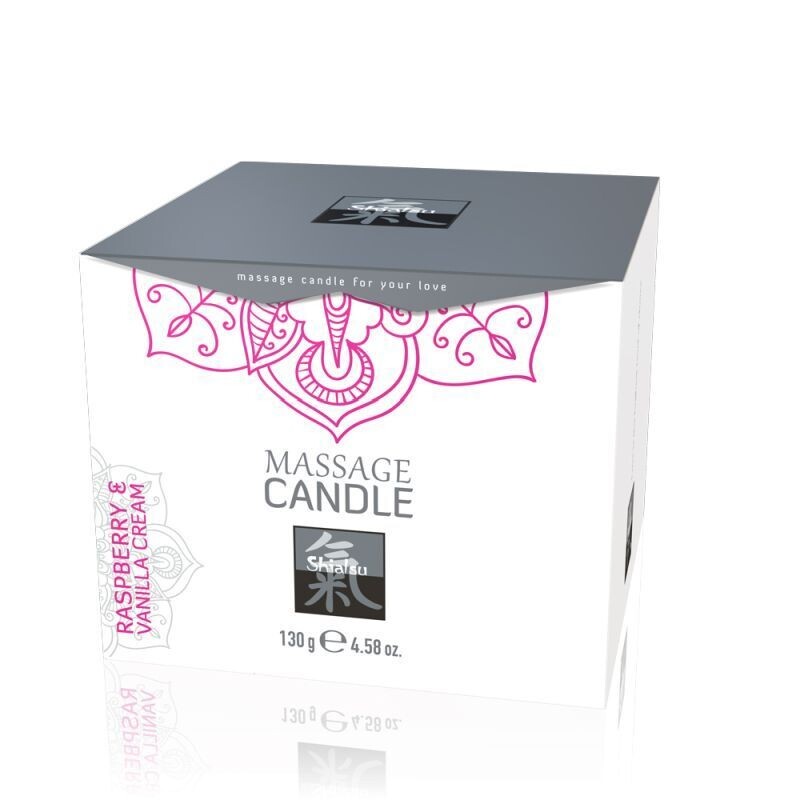 Shiatsu - Massage Candle - Raspberry & Vanilla Cream