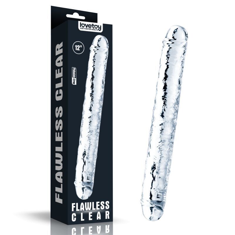 Lovetoy - Clear Double Dildo - 12"