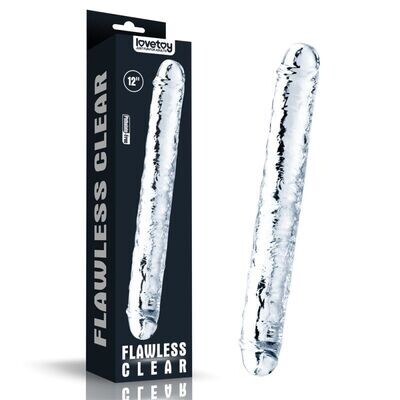 Lovetoy - Clear Double Dildo - 12