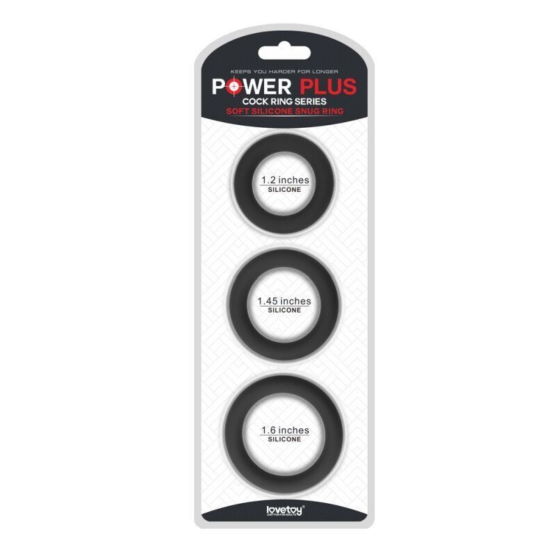 Lovetoy - Silicone Snug Cock Ring Set - 3pc