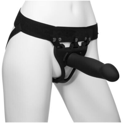 Doc Johnson - Be Strong 8in Large Dong - 2pc Hollow Silicone Strap-on Set