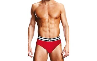 Prowler - Open Back Brief - Red/White