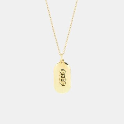 Hoemo World - PrEP Pill Pendant Necklace - Gold