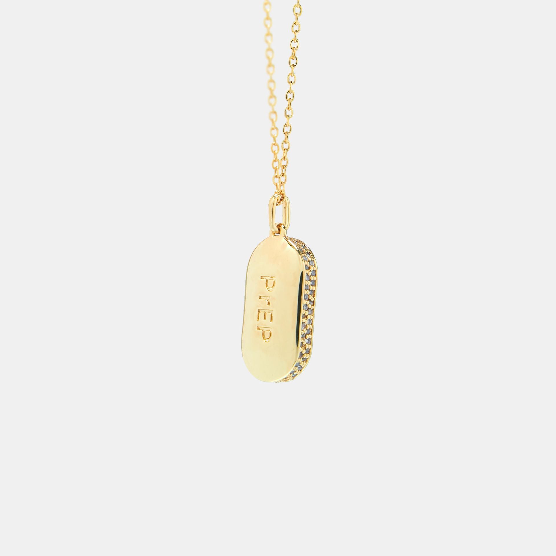Hoemo World - PrEP Pill Pendant Necklace - Gold