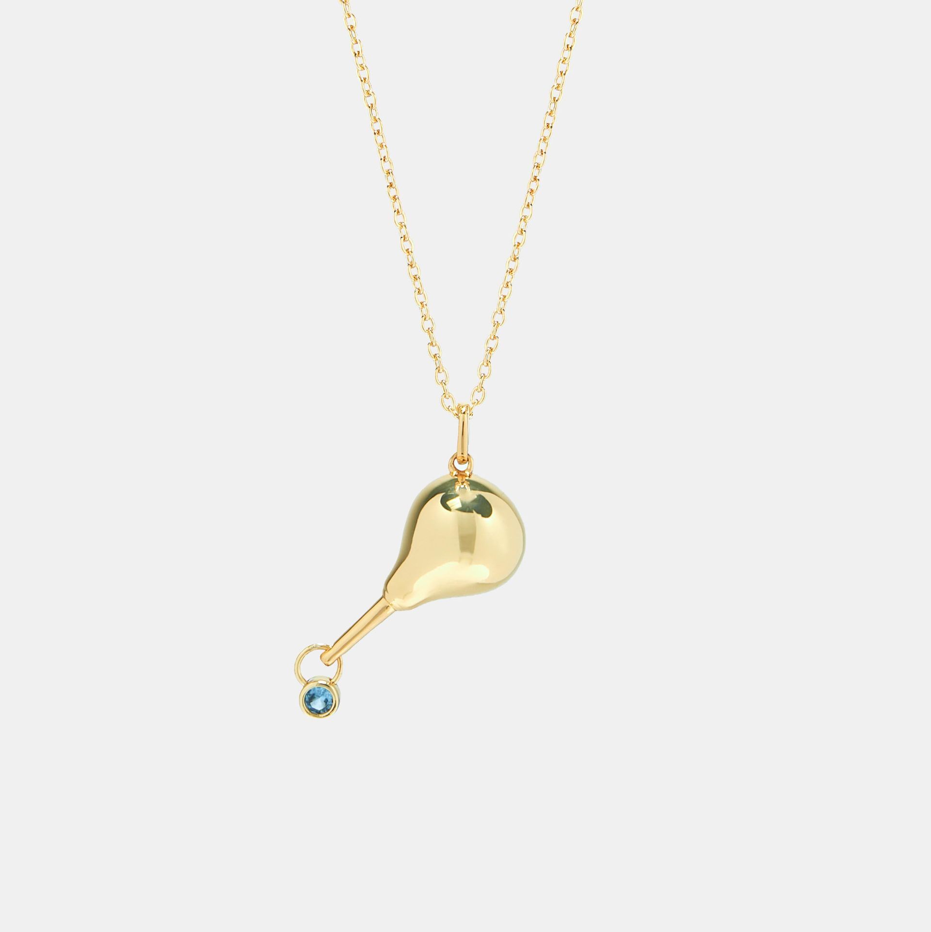 Hoemo World - Dripping Douche Pendant Necklace - Gold