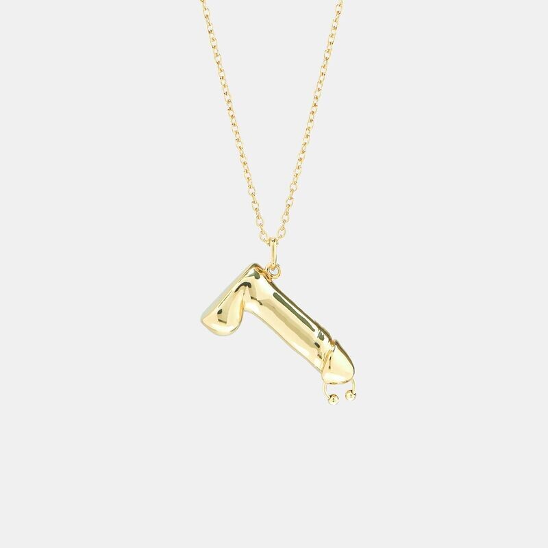 Hoemo World - Prince Albert Dick Pendant Necklace - Gold