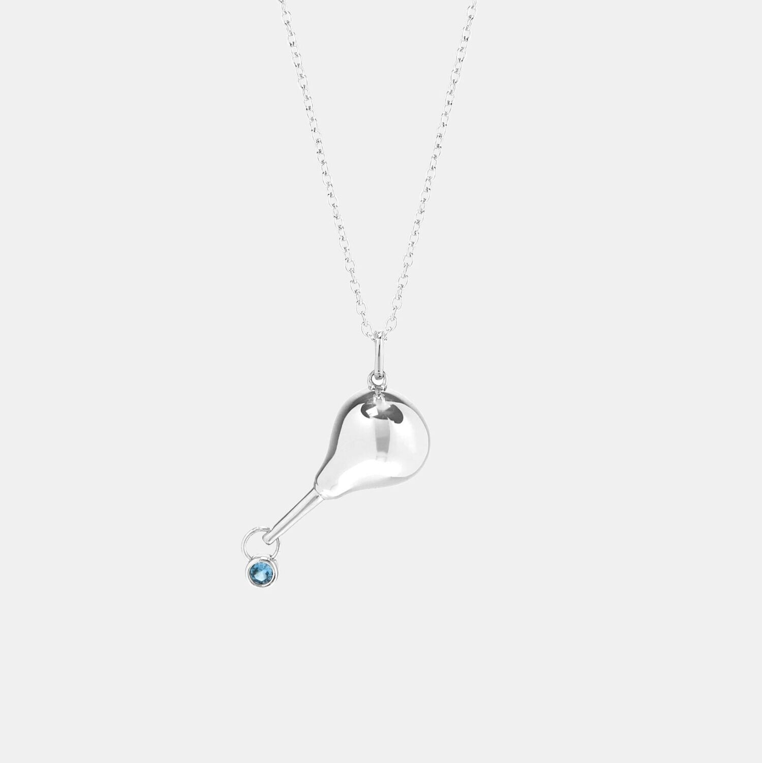 Hoemo World - Dripping Douche Pendant Necklace - Silver