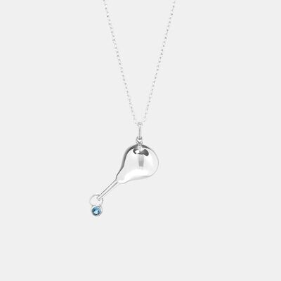 Hoemo World - Dripping Douche Pendant Necklace - Silver