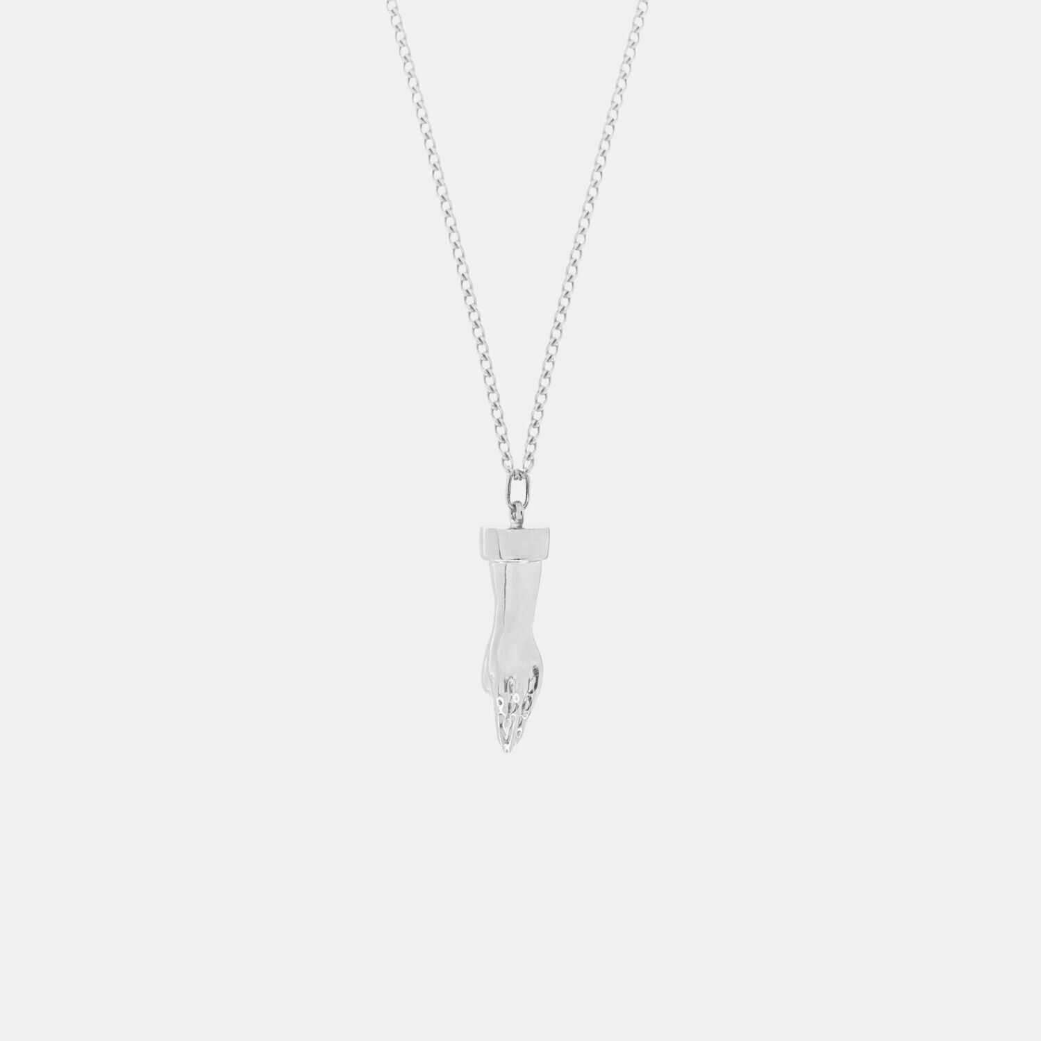 Hoemo World - Fisting Friend Pendant Necklace - Silver