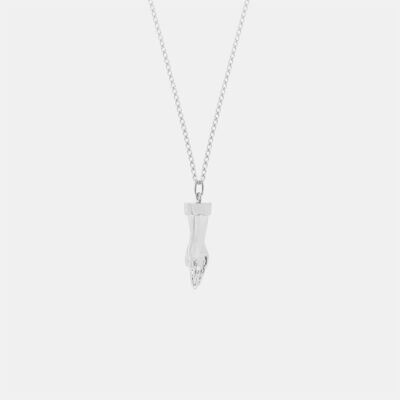 Hoemo World - Fisting Friend Pendant Necklace - Silver